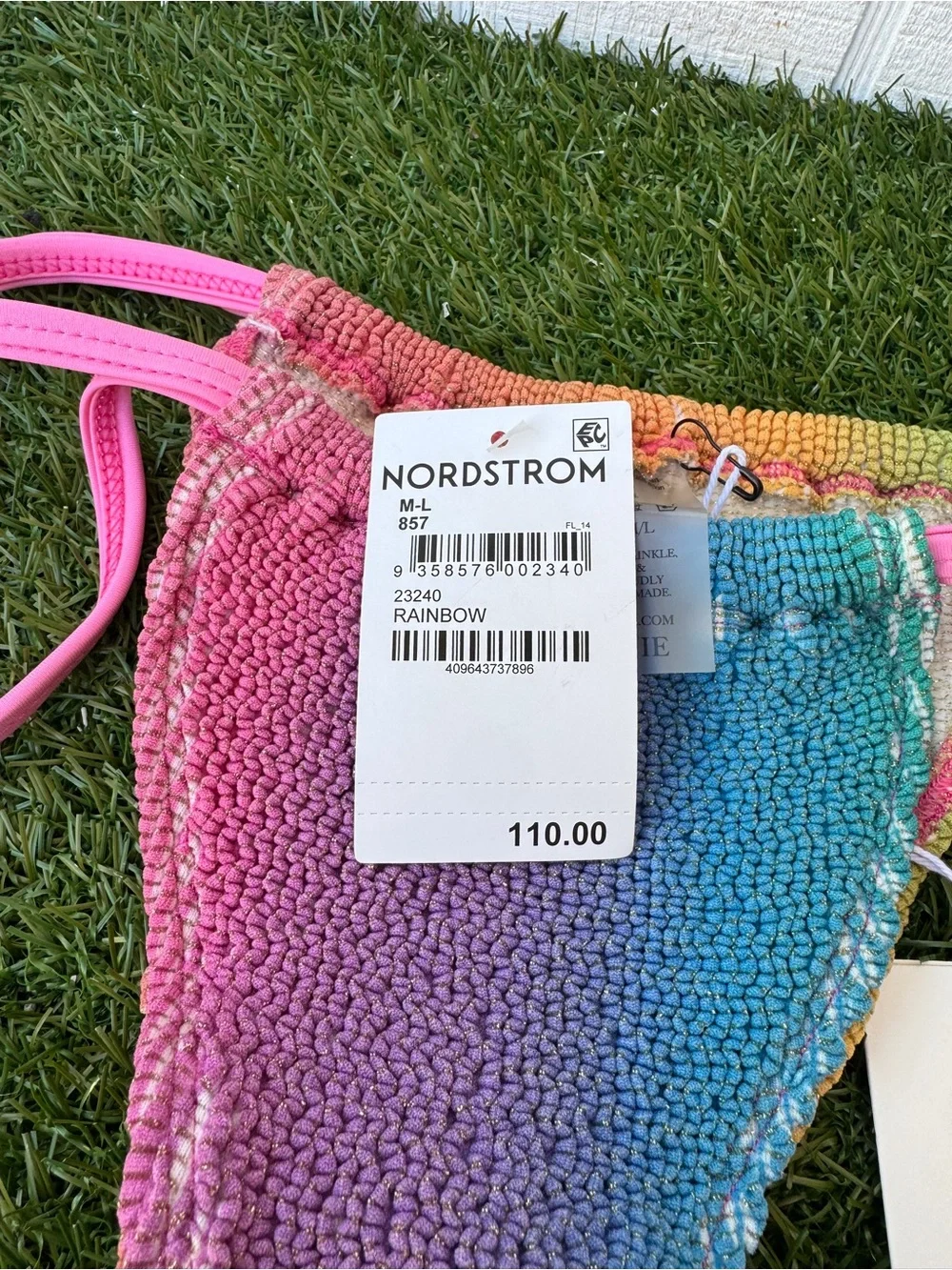 Cleonie Swim Rainbow Bells Bikini new with tags Retail $110 summer / vacation